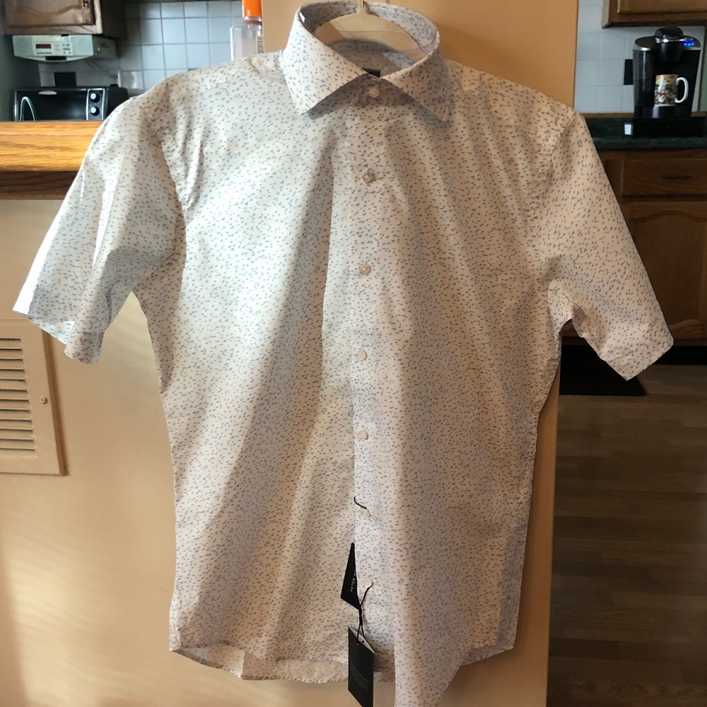 Peter Millar Pima Cotton Short Sleeve Shirt NWT
